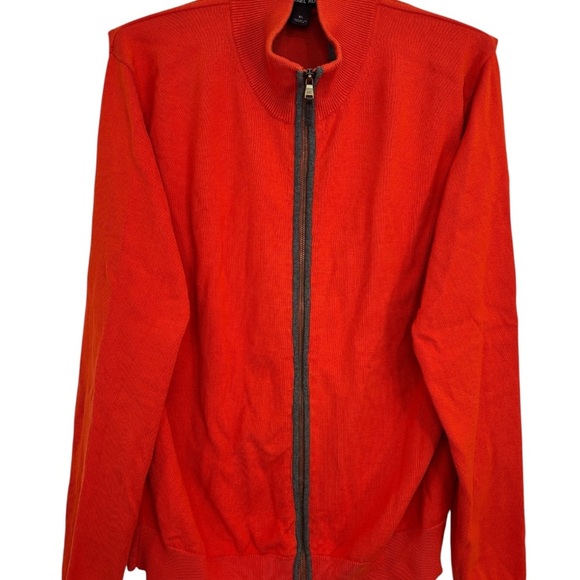 Michael Kors Men's Bold Red Full Zip Collared Bomber Jacket - Picture 1 of 8
